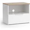 Image de Meuble TV Vicco Wido Blanc/Sonoma 60x50cm avec tiroir, Model 56265