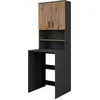Image de Set d'armoires pour machine à laver Vicco Irma Anthracite/Chêne de force doré 68x88.5cm 2 pièces, Model 56341
