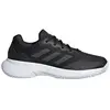 Image de Adidas Gamecourt 2.0, couleur noire avec accents argentés métallisés (pour femmes) - Pointure européenne 36 2/3