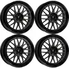 Image de MB Design Jantes LV1 7.0Jx17 ET 38 5x100 Diamant Noir 4-LV17017385A-BP1B3 compatible avec Seat Arona Ibiza Cordoba Ibiza Toledo