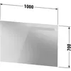 Image de Duravit No.1 miroirs, avec éclairage LED, 1000x35x700mm, alimentation secteur, N17953000000000