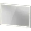 Image de Duravit L-Cube Miroirs avec éclairage, angulaires, 1000x700x67mm, blanc aluminium mat, LC7382018180100