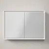 Image de Duravit L-Cube armoire de toilette avec éclairage LED, 2 portes, prise E, 1000x155x700mm, blanc, LC7552018181000