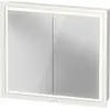 Image de Duravit L-Cube armoire de toilette avec éclairage LED, blanc, 800x155x700mm, 2 portes, Touch-LED, prise F, LC7651018180000