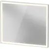 Image de Duravit L-Cube Miroirs avec éclairage, angulaires, 800x700x67mm, blanc aluminium mat, LC7381018180100