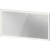 Image de Duravit L-Cube Miroirs avec éclairage, angulaires, 1300x700x67mm, blanc aluminium mat, LC7388018180100