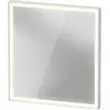 Image de Duravit L-Cube Miroirs avec éclairage, angulaires, 650x700x67mm, blanc aluminium mat, LC7380018180100