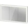 Image de Duravit L-Cube armoire de toilette avec éclairage LED, blanc, 1200x155x700mm, 3 portes, Touch-LED, prise F, LC7653018180000