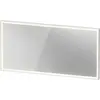 Image de Duravit L-Cube Miroirs avec éclairage, angulaires, 1400x700x67mm, blanc aluminium mat, LC7384018180100