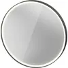 Image de Duravit L-Cube Miroirs avec éclairage, rond, LED 24W, 900x900x67mm, graphite aluminium mat, LC7376049490100