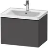 Image de Duravit D-Neo bâti-support lavabo suspendu, 634x440x452mm, 1 tiroir, avec poignée diamant noir, DE42540BD490000
