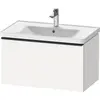Image de Duravit D-Neo bâti-support lavabo suspendu, 784x440x452mm, 1 tiroir, avec poignée diamant noir, DE42550BD180000
