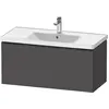 Image de Duravit D-Neo bâti-support lavabo suspendu, 984x440x452mm, 1 tiroir, avec poignée diamant noir, DE42560BD490000