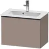 Image de Duravit D-Neo bâti-support lavabo suspendu, 610x440x372mm, 1 tiroir, avec poignée diamant noir, DE42680BD430000