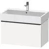 Image de Duravit D-Neo bâti-support lavabo suspendu, 784x440x442mm, 1 tiroir, avec poignée diamant noir, DE42730BD180000