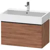 Image de Duravit D-Neo bâti-support lavabo suspendu, 784x440x442mm, 1 tiroir, avec poignée diamant noir, DE42730BD790000
