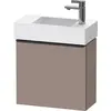 Image de Duravit D-Neo, sous-lavabo en console suspendu, 484x440x222mm, 1 portes, charnières à droite, avec poignée noir diamant, DE4219RBD430000