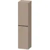 Image de Duravit D-Neo Armoires hautes, 400x1760x360mm, 1 porte, charnières à gauche, 5 tablettes en verre, poignée noir diamant, DE1328LBD750000