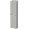 Image de Duravit D-Neo Armoires hautes, 400x1760x360mm, 1 porte, charnières à gauche, 5 tablettes en verre, poignée noir diamant, DE1328LBD070000