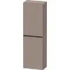 Image de Duravit D-Neo armoires mi-hautes, 400x1320x240mm, 1 porte, charnières à gauche, 4 tablettes en verre, poignée noir diamant, DE1318LBD430000