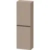 Image de Duravit D-Neo armoires mi-hautes, 400x1320x240mm, 1 porte, charnières à droite, 4 tablettes en verre, poignée noir diamant, DE1318RBD750000