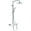 Image de Duravit Shower Systems système de douche Shelf 1050, MinusFlow thermostat de douche, chrome blanc ultra-brillant, TH4382008005