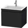 Image de Duravit L-Cube c-bonded Ensemble suspendu, 1 tiroir, sans trop-plein, 1 trou pour robinet, 600x500x480mm, LC6916O1616