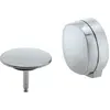 Image de Set d'équipement Duravit, poignée tournante et grilles pour bec de baignoire incluses, 792524000007000