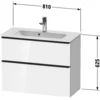Image de Duravit D-neo Bâti-support Lavabo Suspendu, Compact,