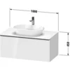 Image de Duravit De4948004550000 Dn Kwtu Wh 1000x550x459 Az 1 Ei