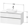 Image de Duravit De49690bd550000 Dn Kwtu Bl 1200x550x664 Az 1 Ei Mr Mt