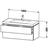 Image de Duravit Lc6928o5555 Lc Cb Wh 1000x480x500 Eau M Marmoiré