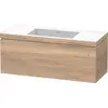 Image de Duravit L-Cube c-bonded Ensemble suspendu, 1 tiroir, sans trop-plein, sans trou pour robinetterie, 1200x500x480mm, LC6919N5555