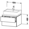 Image de Duravit Lc581505555 Lc Kwtu Wh 620x547x400 Façade : Oeuf