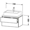 Image de Duravit Lc580605555 Lc Kwtu Wh Cp 720x477x400 Avant : Oeuf