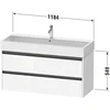Image de Duravit K25279055550000 Ketho2 Wtu Wh 1184x460x549 Oeuf