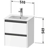 Image de Duravit K25261055550000 Ketho2 Wtu Wh 510x420x549 Oeuf