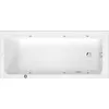 Image de Duravit D-Code baignoire balnéo, 1750x750mm, 1 pente de dossier, Jet Project, rectangulaire, écoulement au pied, blanc brillant, 760671000JP1000