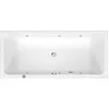 Image de Duravit D-Code baignoire balnéo, 1800x800mm, 2 inclinaisons de dossier, Jet Project, rectangulaire, écoulement au pied, blanc brillant, 760672000JP1000