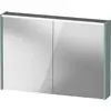 Image de Armoire de toilette Duravit D-Code, prise type F (EU, DE), 2 portes, champ lumineux LED en haut, 1000x700mm, 7 W, DC71070HGHG0000