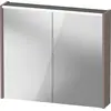 Image de Armoire de toilette Duravit D-Code, prise type F (EU, DE), 2 portes, champ lumineux LED en haut, 800x700mm, 6 W, DC7106043430000
