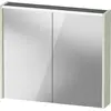Image de Armoire de toilette Duravit D-Code, prise type F (EU, DE), 2 portes, champ lumineux LED en haut, 800x700mm, 6 W, DC71060HHHH0000