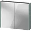 Image de Armoire de toilette Duravit D-Code, prise type F (EU, DE), 2 portes, champ lumineux LED en haut, 800x700mm, 6 W, DC71060HGHG0000