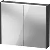 Image de Armoire de toilette Duravit D-Code, prise type F (EU, DE), 2 portes, champ lumineux LED en haut, 800x700mm, 6 W, DC7106049490000