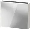Image de Armoire de toilette Duravit D-Code, prise type F (EU, DE), 2 portes, champ lumineux LED en haut, 800x700mm, 6 W, DC7106022220000