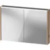 Image de Armoire de toilette Duravit D-Code, prise type F (EU, DE), 2 portes, champ lumineux LED en haut, 1000x700mm, 7 W, DC7107055550000