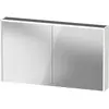 Image de Armoire de toilette Duravit D-Code, prise type F (EU, DE), 2 portes, champ lumineux LED en haut, 1200x700mm, 9 W, DC7108018180000