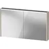 Image de Armoire de toilette Duravit D-Code, prise type F (EU, DE), 2 portes, champ lumineux LED en haut, 1200x700mm, 9 W, DC7108091910000