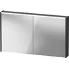 Image de Armoire de toilette Duravit D-Code, prise type F (EU, DE), 2 portes, champ lumineux LED en haut, 1200x700mm, 9 W, DC7108049490000