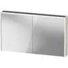 Image de Armoire de toilette Duravit D-Code, prise type F (EU, DE), 2 portes, champ lumineux LED en haut, 1200x700mm, 9 W, DC7108022220000